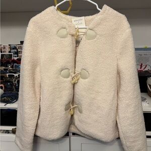 Stitch & Feather Cream Toggle Jacket